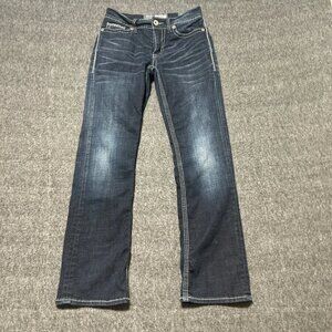 BKE Alec Jeans Bootleg Men's Jeans Dark Blue